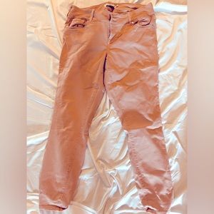 Light pink skinny jeans. Torrid. Size 18T.